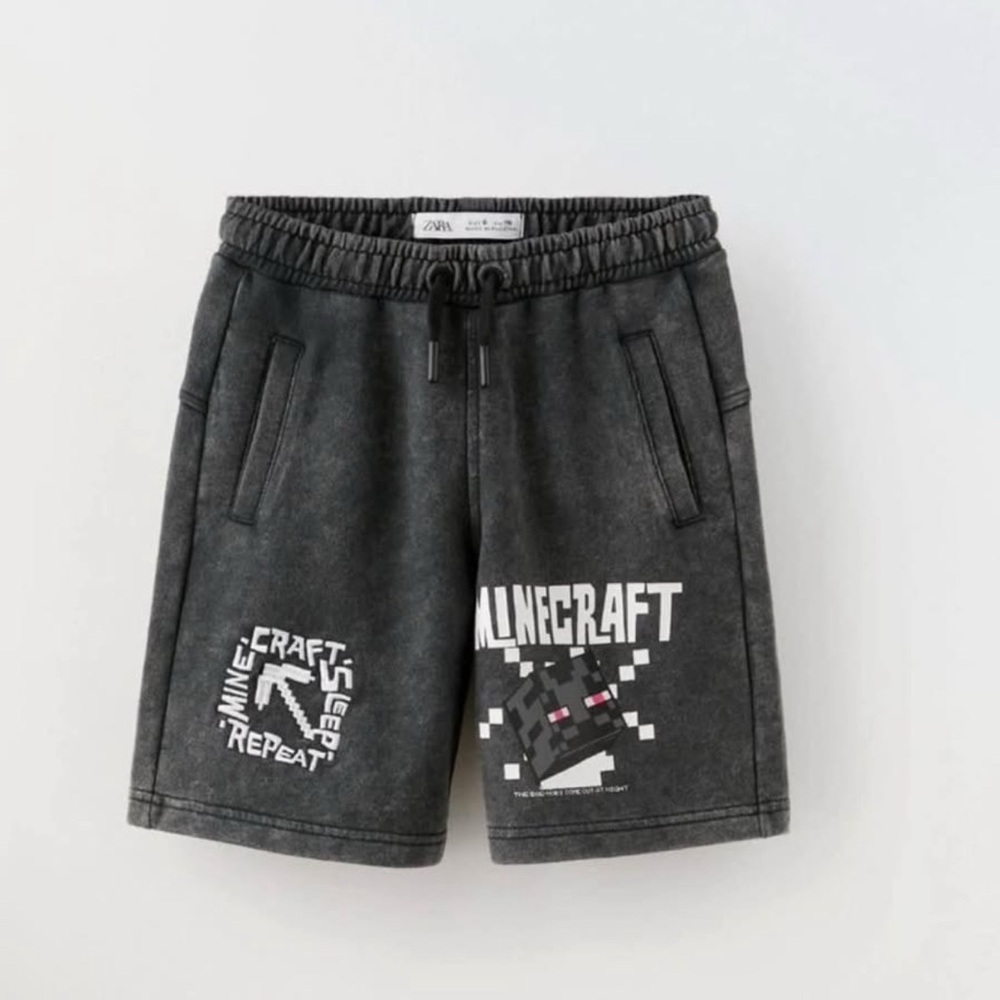 Zara Kids Minecraft Shorts boys 13/14 NEW